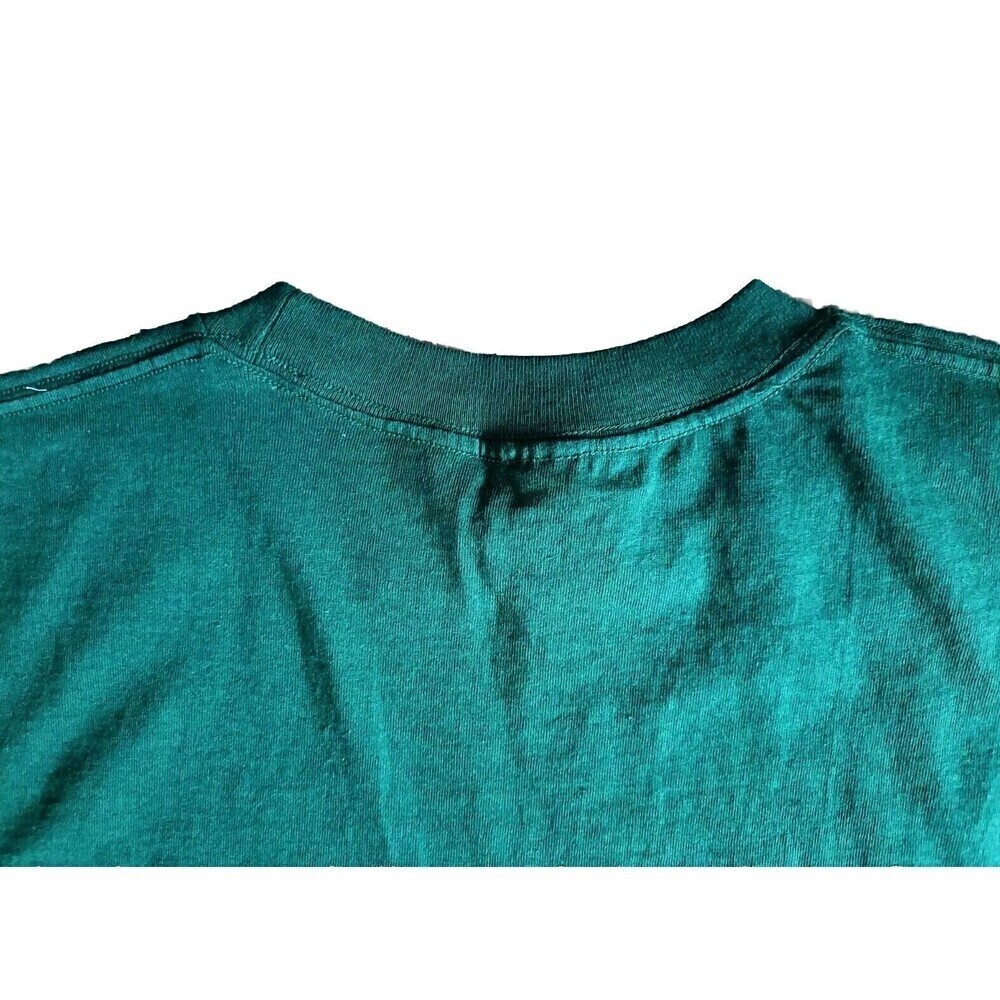Mark Athletic T-Shirt Men's Size Large 90s Graphic Green Short Sleeve - Picture 6 of 8